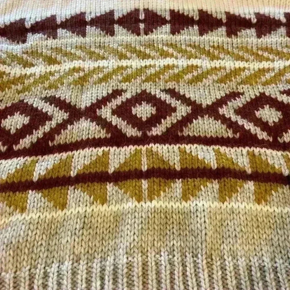 Elsamanda Anthropologie Turtleneck‎ Sweater Western Boho Aztec Print Size Small - Picture 3 of 8